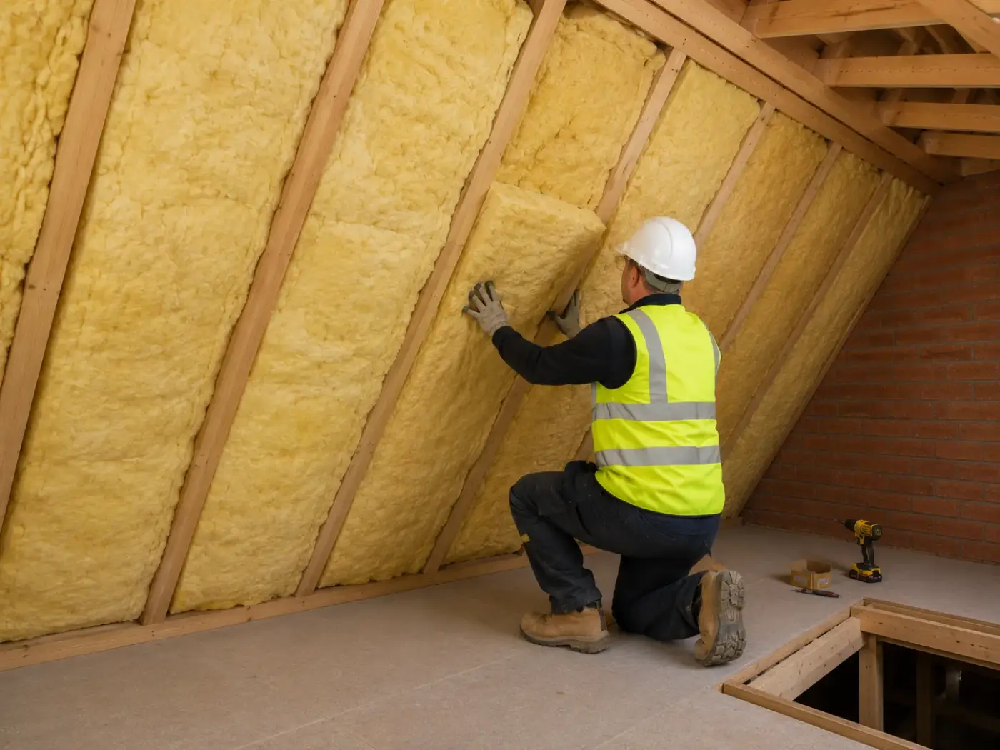Room in roof insulation installation